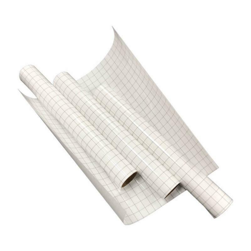 Adhesive Clear Vinyl Transfer Paper Tape Roll Clear Alignment Grid Art De JYDFA