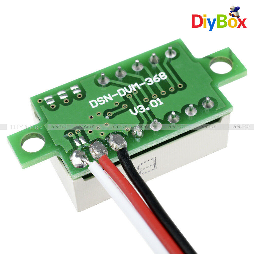 DC 0-30V 3 Wires 0.36 inch LED Panel Voltage Meter 3-Digital Display Voltmeter