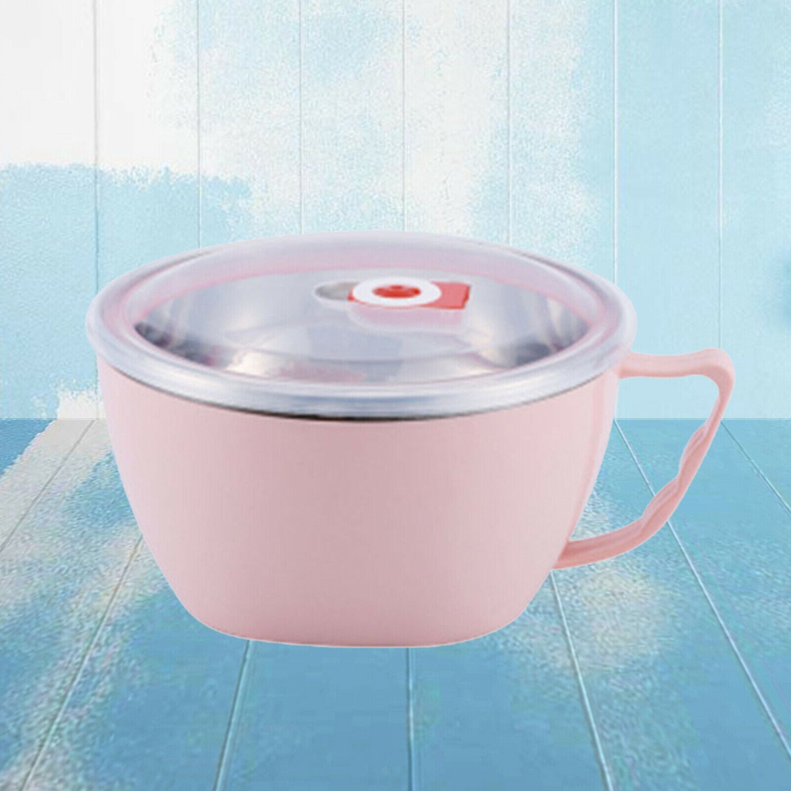 Vacuum Insulated Lunch Box Food Container Jar Thermal Bowl Camping Orange