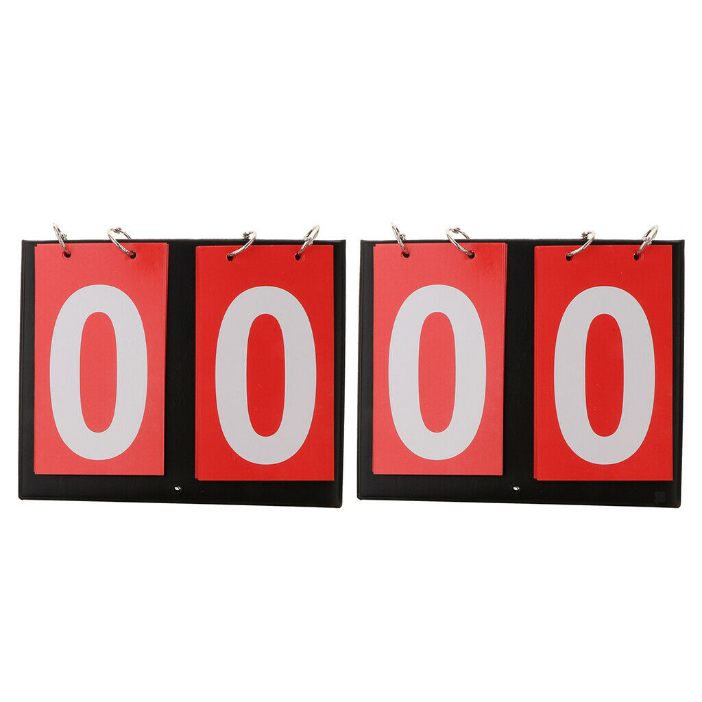 2Pcs 2-Digital Badminton Table Tennis Basketball  Scoreboard Table Style