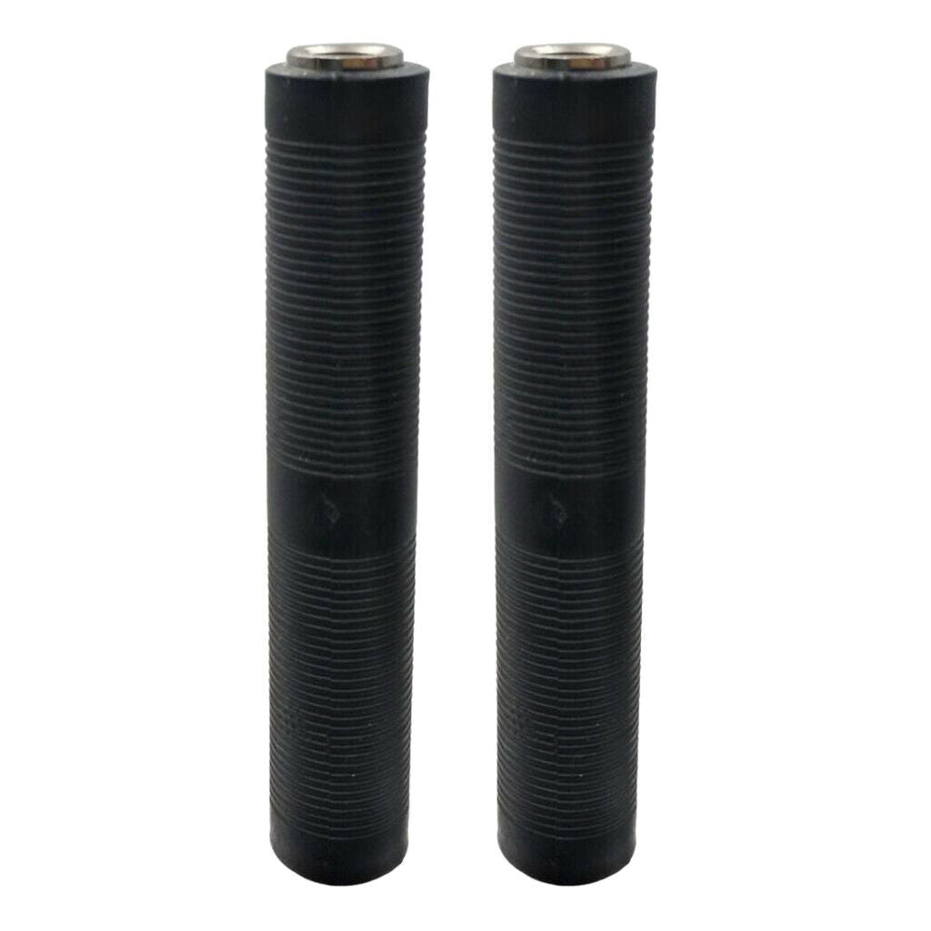 2Pcs Mono 6.35mm 1/4" Female to Female Audio Coupler Adapter
