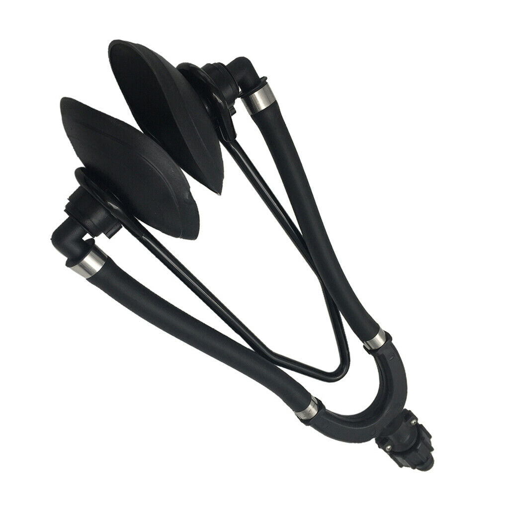 Outboard Boat Motor Dual Water Flusher Round Marine Ear Muff Cups Universal .