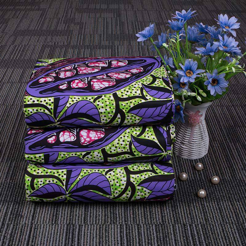 1yd Ankara African Wax Printed Cotton Fabric DIY Sewing Dress Clothes Supplies