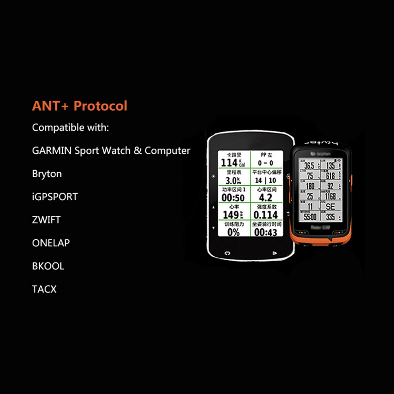 For Garmin/Bryton ANT+/Strava/Runkeeper/Runtastic /Moo Heart Rate Sensor