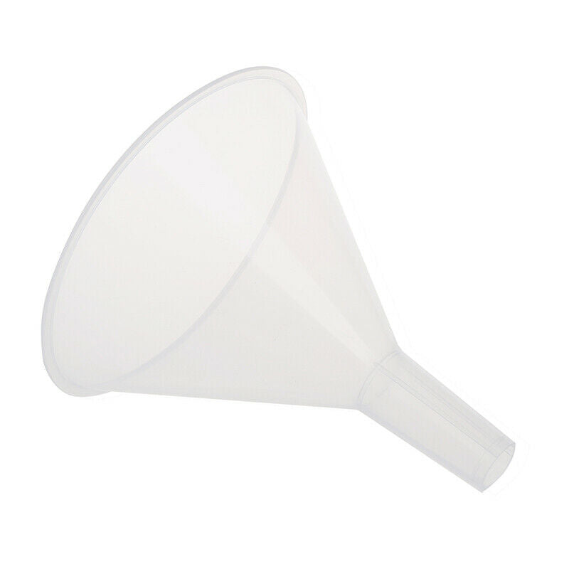120ml 4 9/10 Mouth Dia Latory Clear White Plastic Filter Funnel L1H9H9