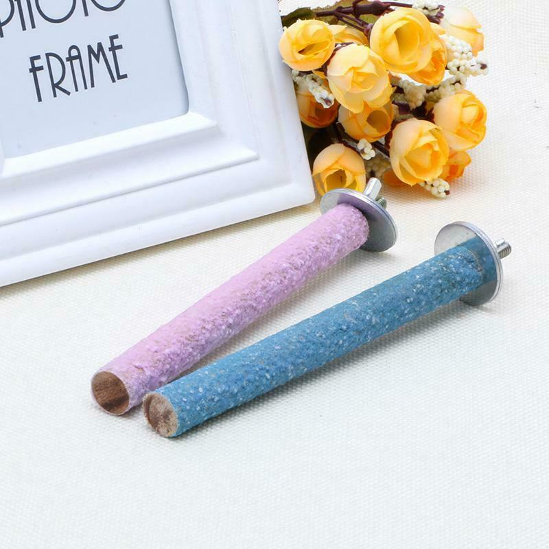 Colorful Pet Bird Parrot Chew Paw Grinding Toys Harness Cage Budgie Clean Tool