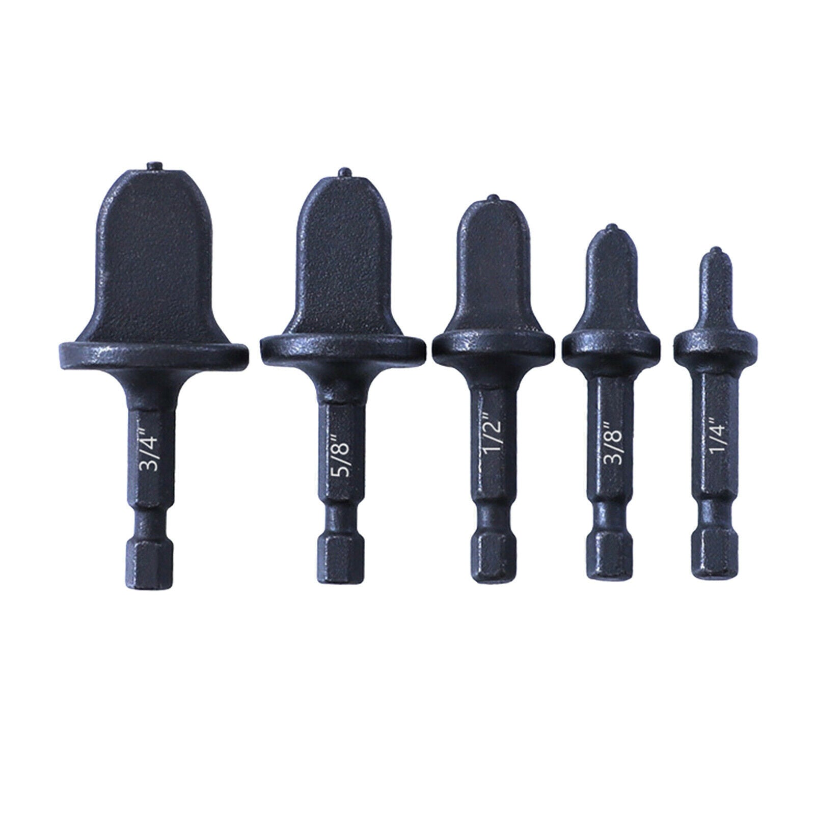 5pcs Swaging Tool Drill Bit Repairing Set Portable Flaring Rotary Hex Handle