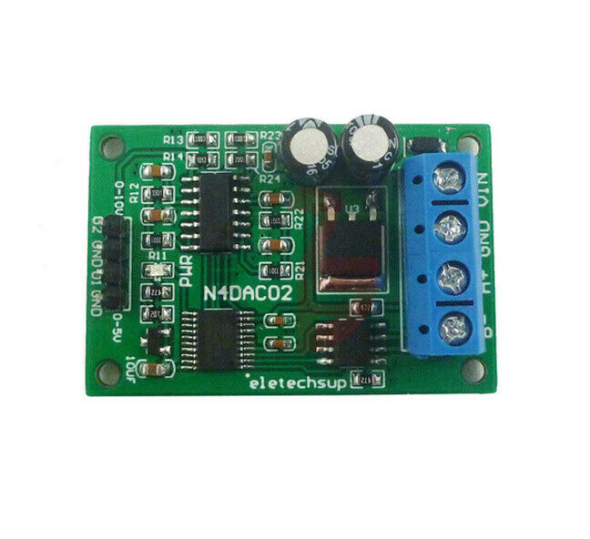 DC12-25V 2 Channel PWM DAC RS485 Voltage Analog Converter Module N4DAC02 MODBUS