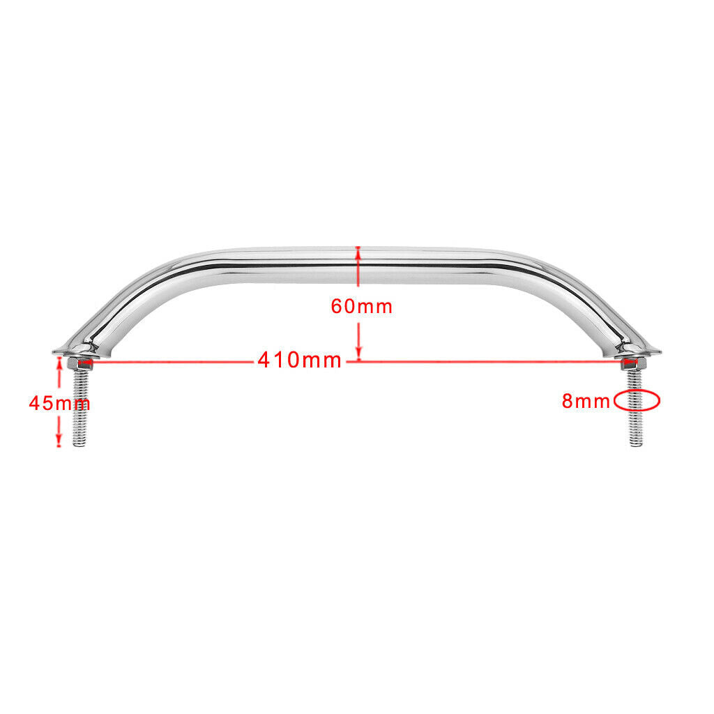 Stainless steel handrail handrail handrail handlebars for boat camper, 410mm