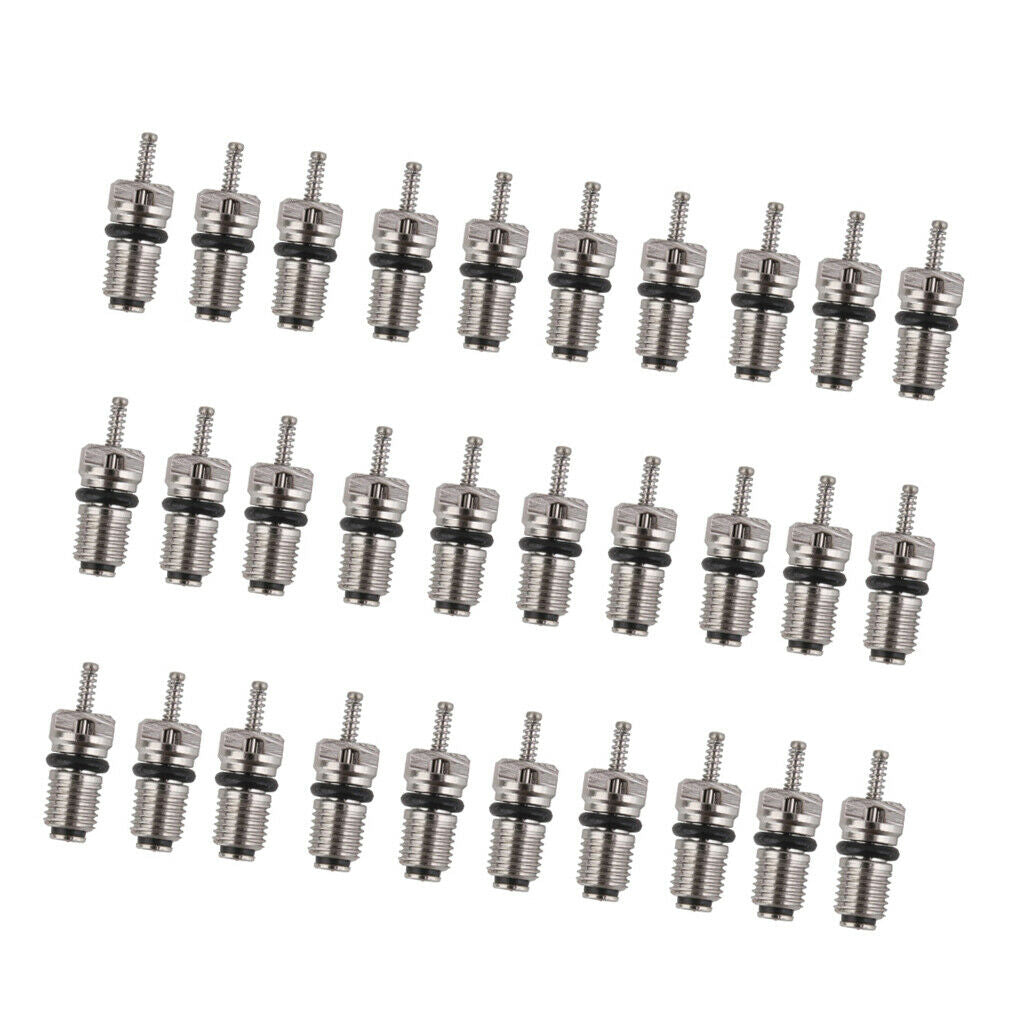 30 Pieces R134a-2 Car Air Conditioning Repair Bit Standard Valve Cap Core