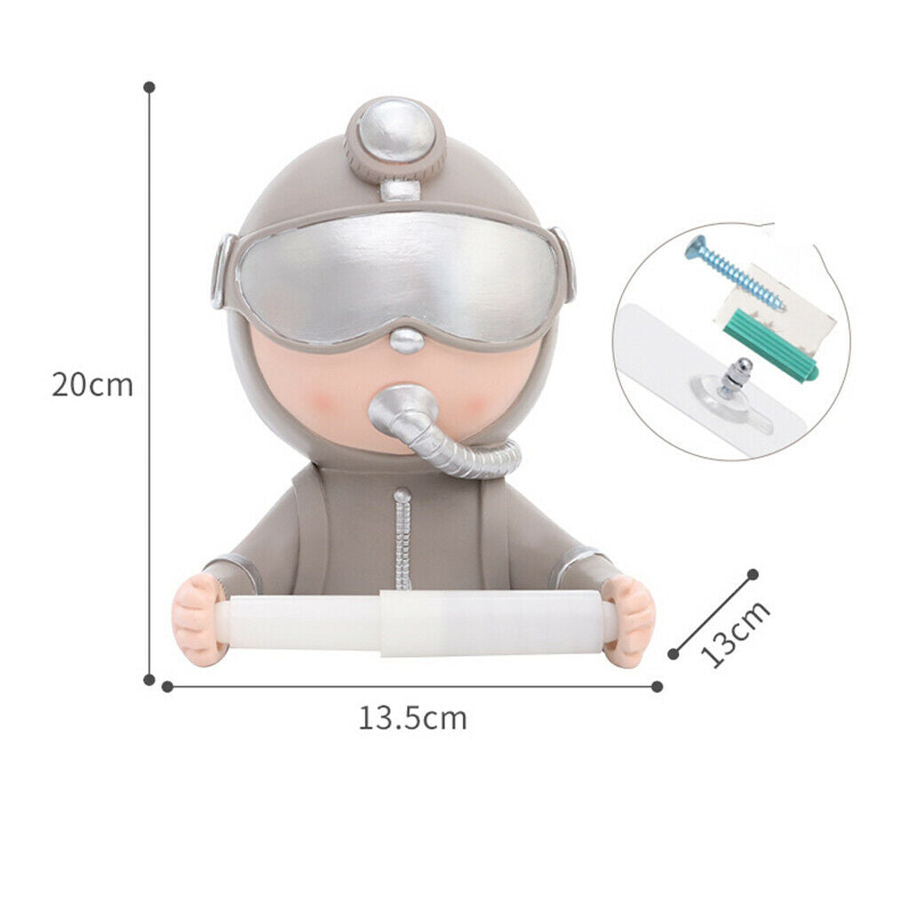 Creative Cute Diver Toilet Paper Holder Home Tissue Towel Stand Rack Hanger