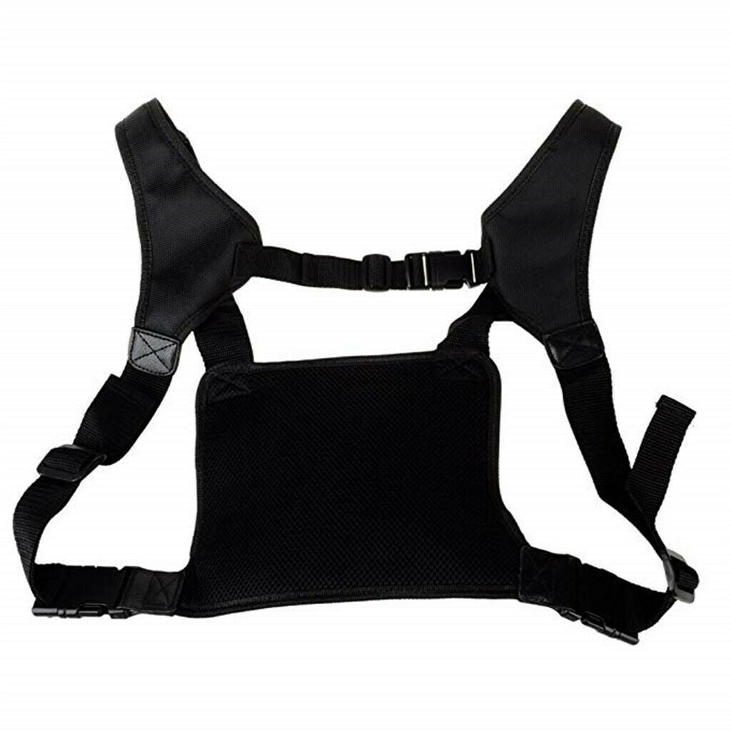 Radio chest strap chest front pocket holster vest rig for radio