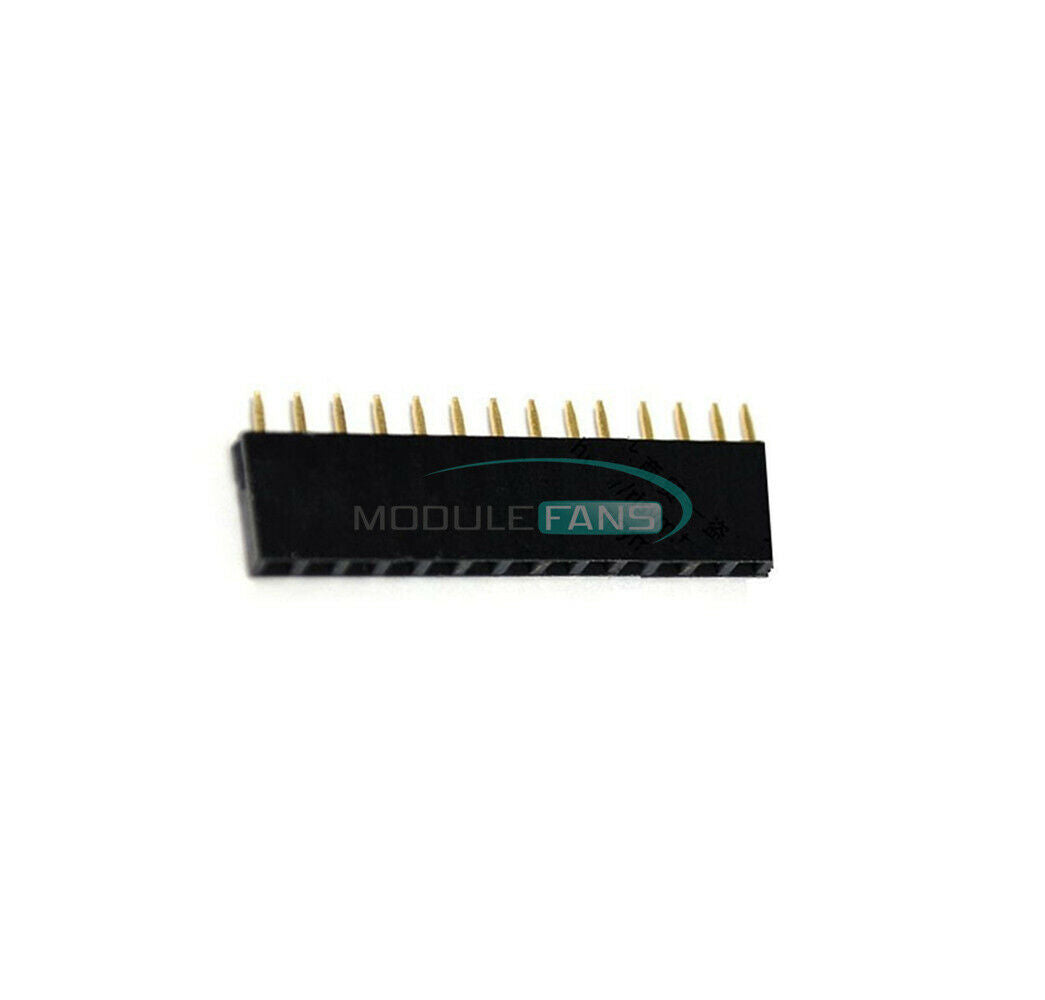 10PCS 14Pins Single Row 1x14 PCB Socket Female 2.54mm Header