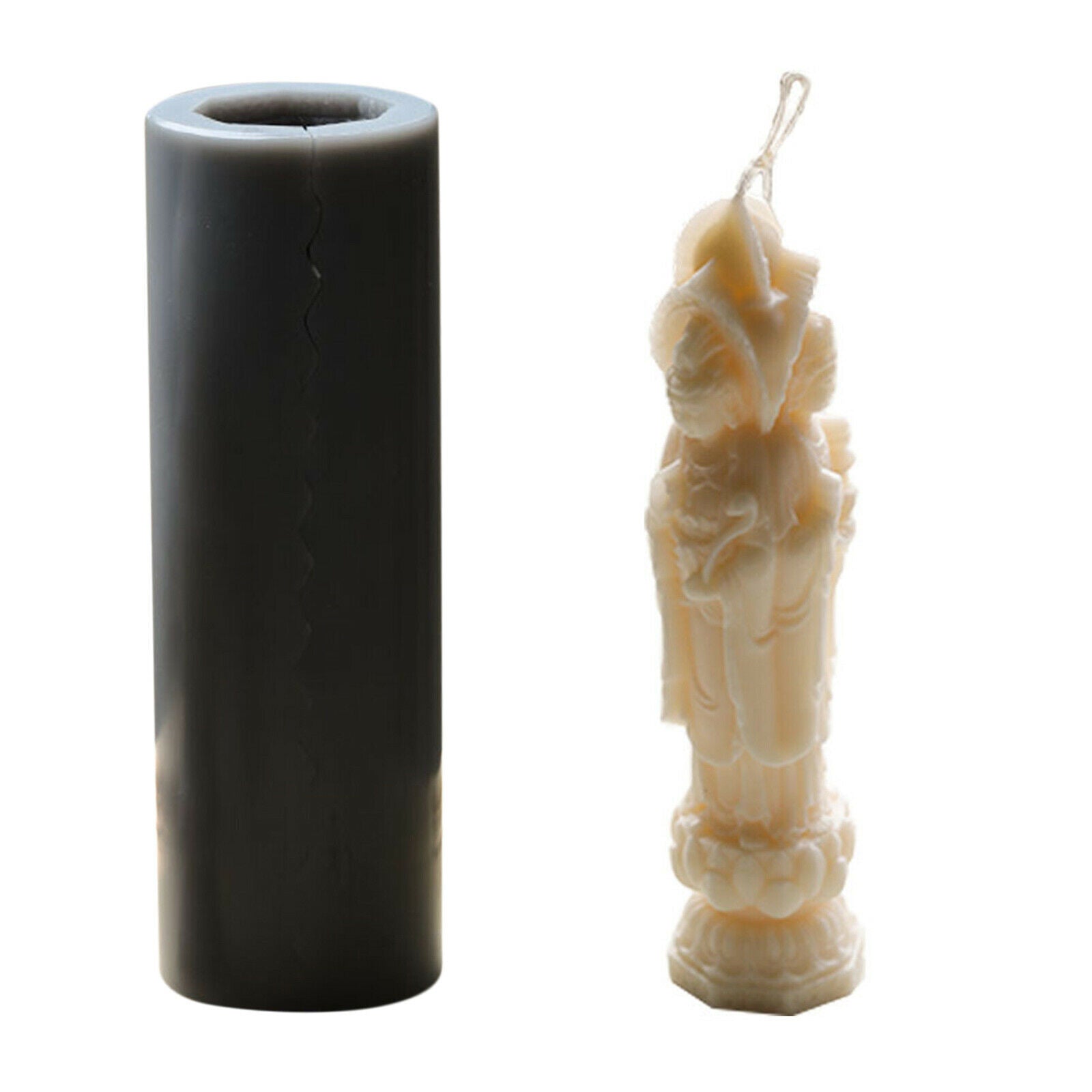Buddha Shaped Candle Mold Scented Candle Making Mould Clay Craft Cake Baking