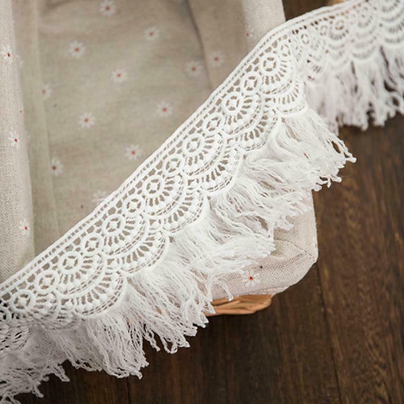 White Handmade Lace Jewelry Patchwork Material Lace Ribbon DIYSewing Garment