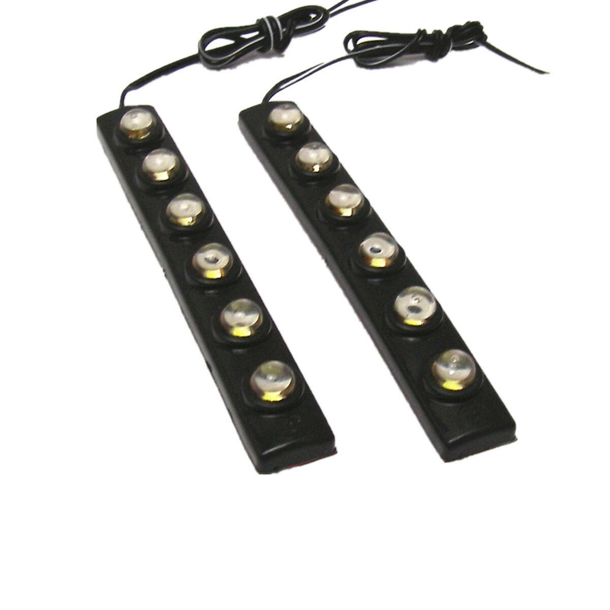 2Pcs 6 LED 12V Hawkey White Driving Fog Lamp DRL Daytime Running Lights For Benz