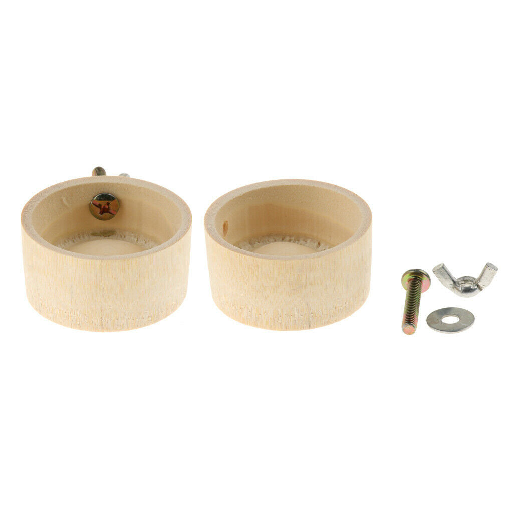 2pcs Healthful Bamboo Feeder to Hamster Small Pets Chinchillas Guinea Pig