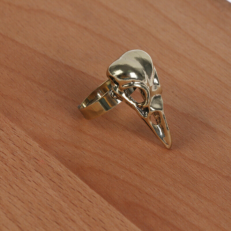 1Pc Gothic Punk Rock Joint Armor Ring Knuckle Finger Claw Ring Bird's Head R Tt
