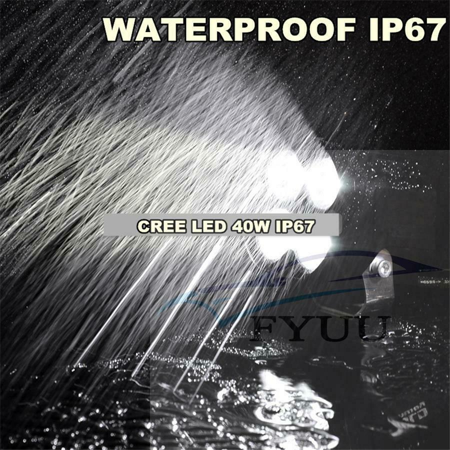 3 Inch 40W Motorcycle Auxiliary Spot light White Work LightT6 LED 8000LM 6500K