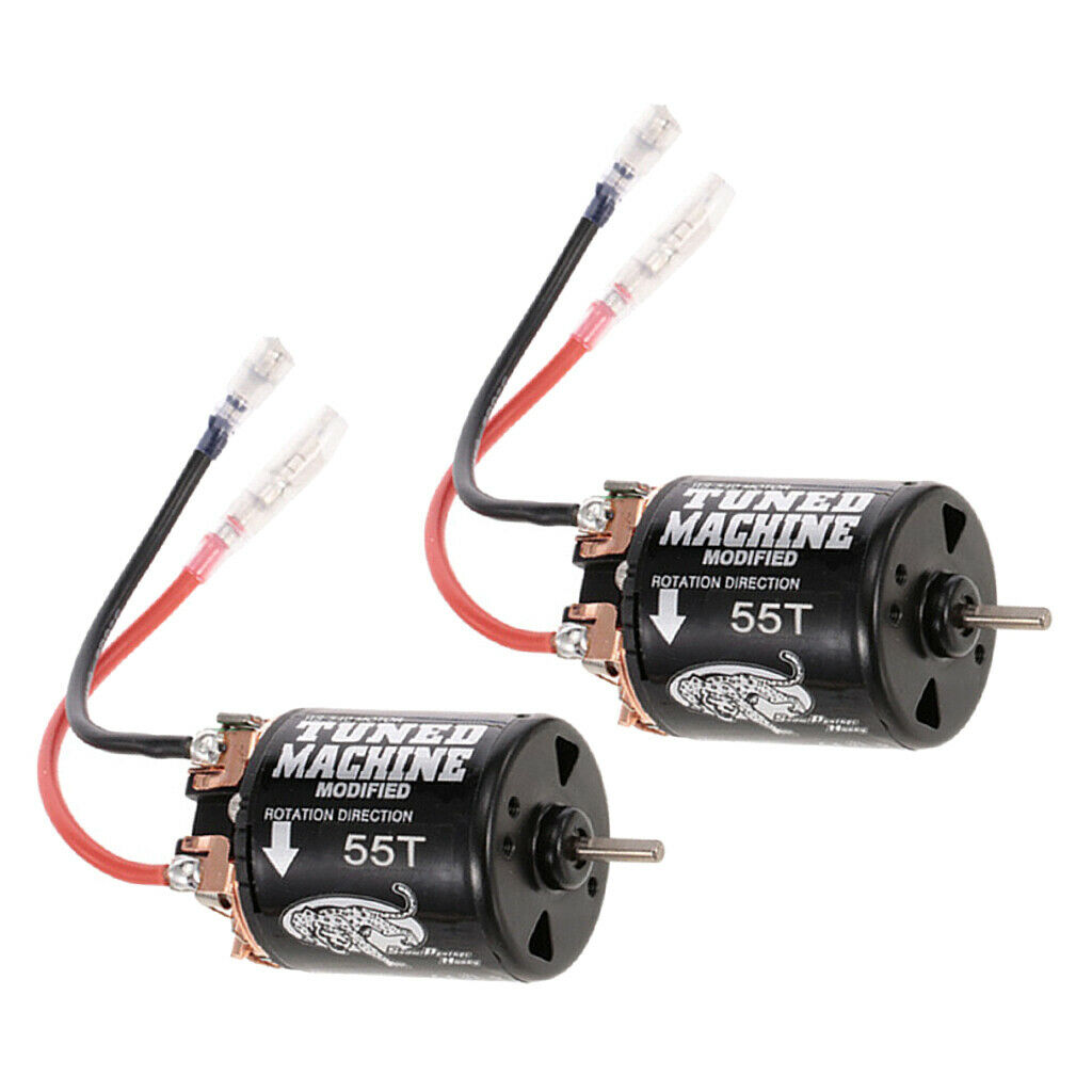 2Pieces RC 540 Brushed Motor High Torque for 1/10 Axial D90 TRX4 Parts