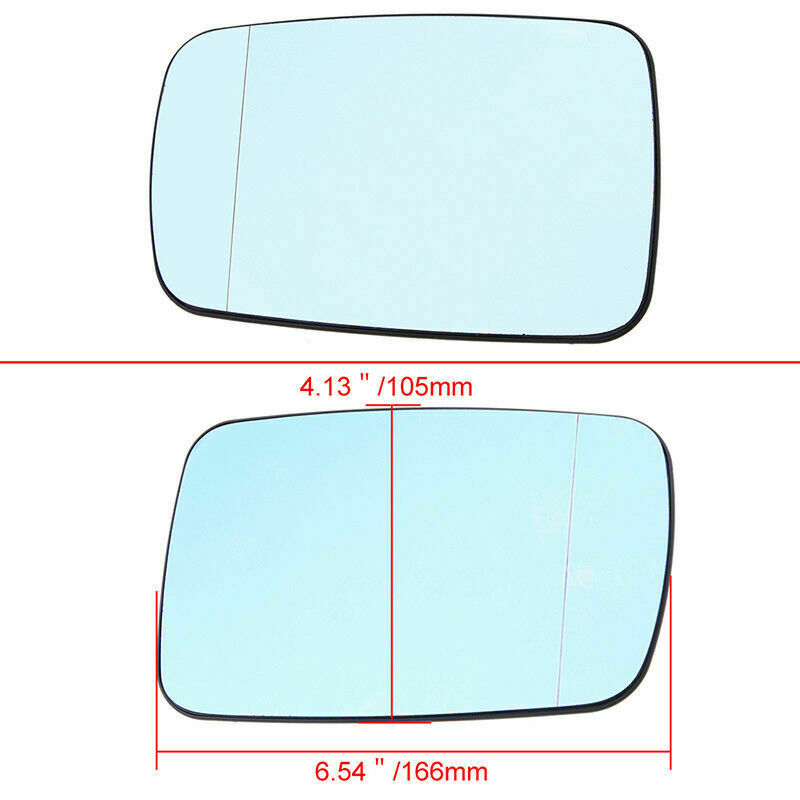 Pair Heated Mirror Glass For 1999-2008 BMW E46 E65 E66 745Li 760Li 750Li 745i