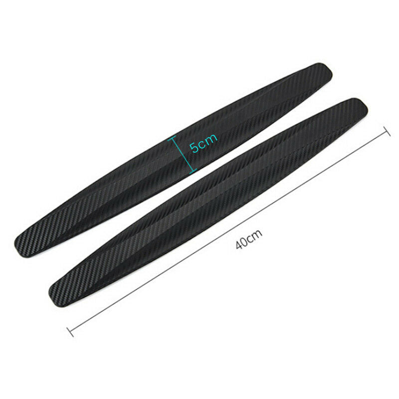 1pair Car Bumper Carbon Fibre Protector Corner Guard Rubber Sticke IO C PwJ Kt