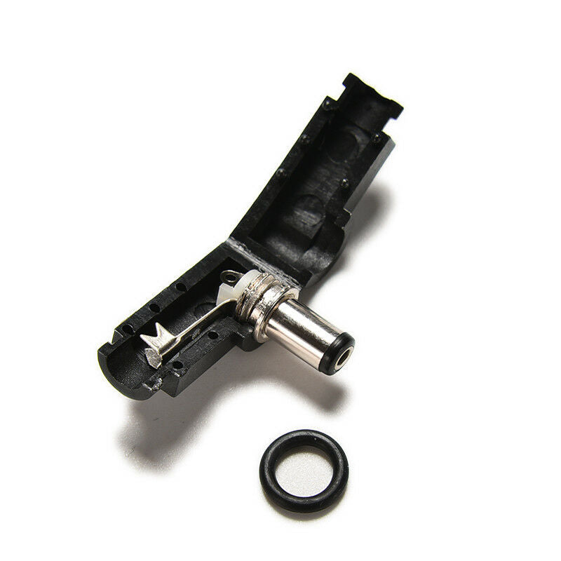10x Right Angle 2.1x5.5mm 2.1mm DC Power Male Plug Soldering Connector Bla.l8