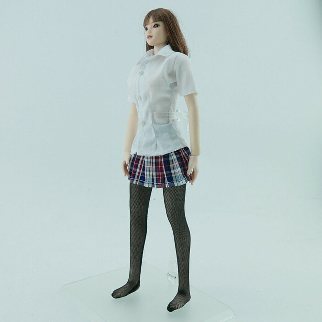 1:6 Scale Short Sleeve Shirt, White for 12inch TBL ,PHICEN ,, Female