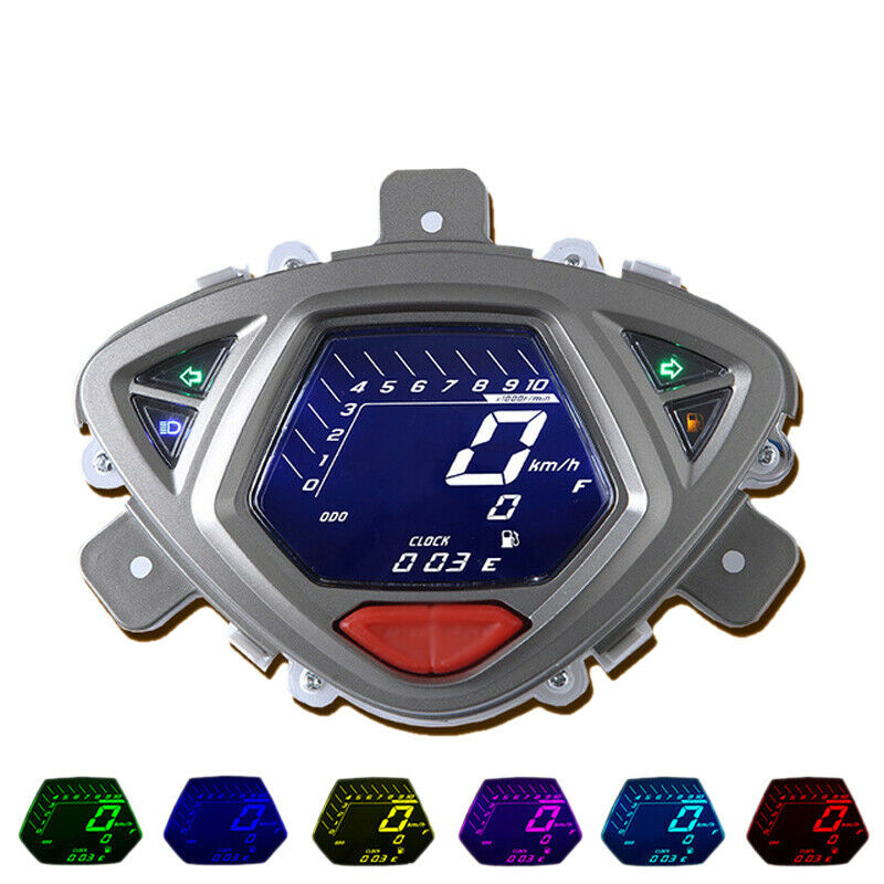 DC12V Motorcycle LCD Digital Odometer Speedometer Tachometer Gauge Meter Gauge
