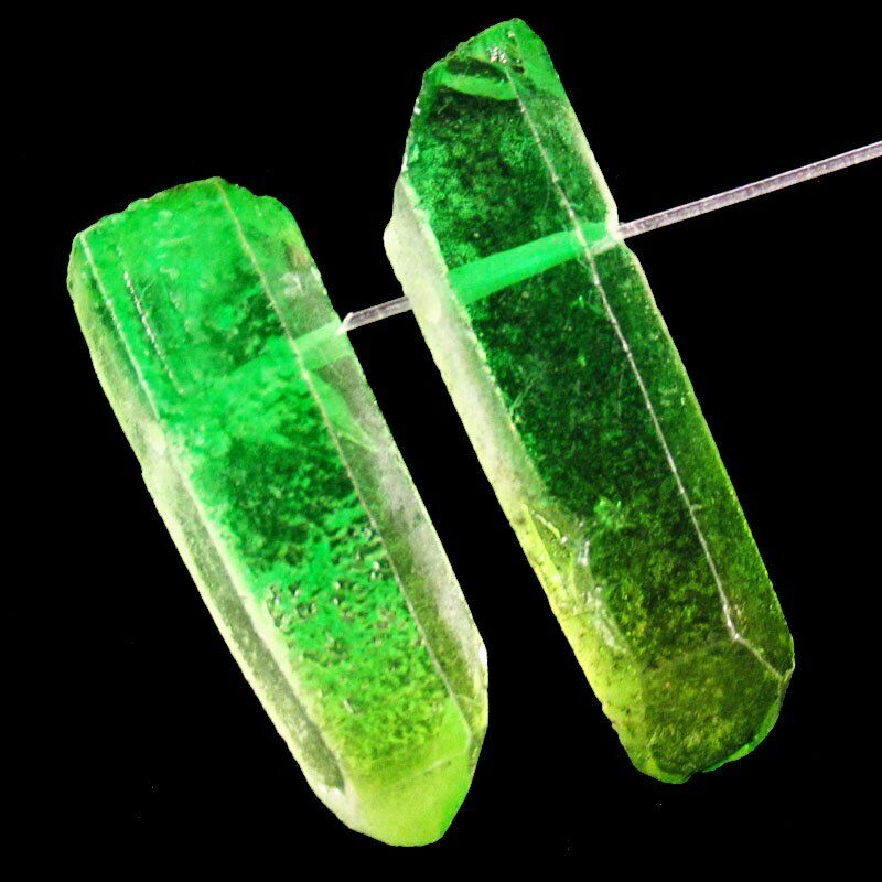 10Pcs Rainbow Titanium Crystal Agate Druzy Quartz Geode Pendant Bead A-431DP