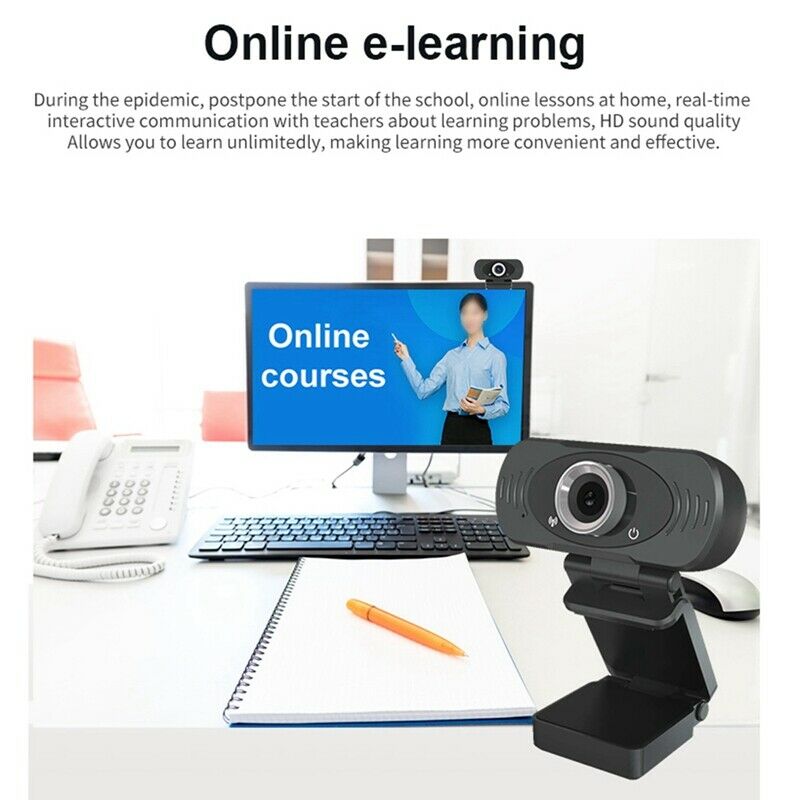 1080P  Computer Camera USB Web Camera Webcams Built-in Sound-Absorbing Microp9