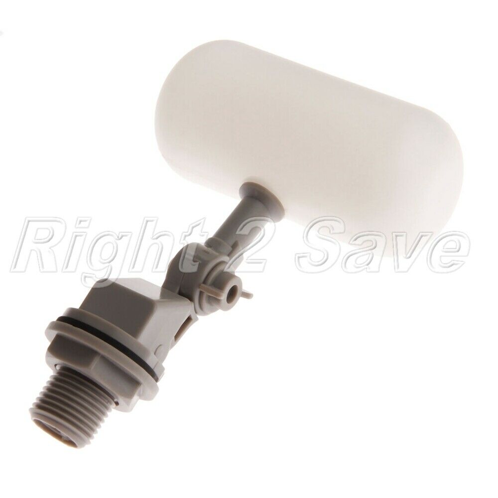 1 x Adjustable Plastic Float Ball Valve Tank Pond Flush Water Level Control 1/2"