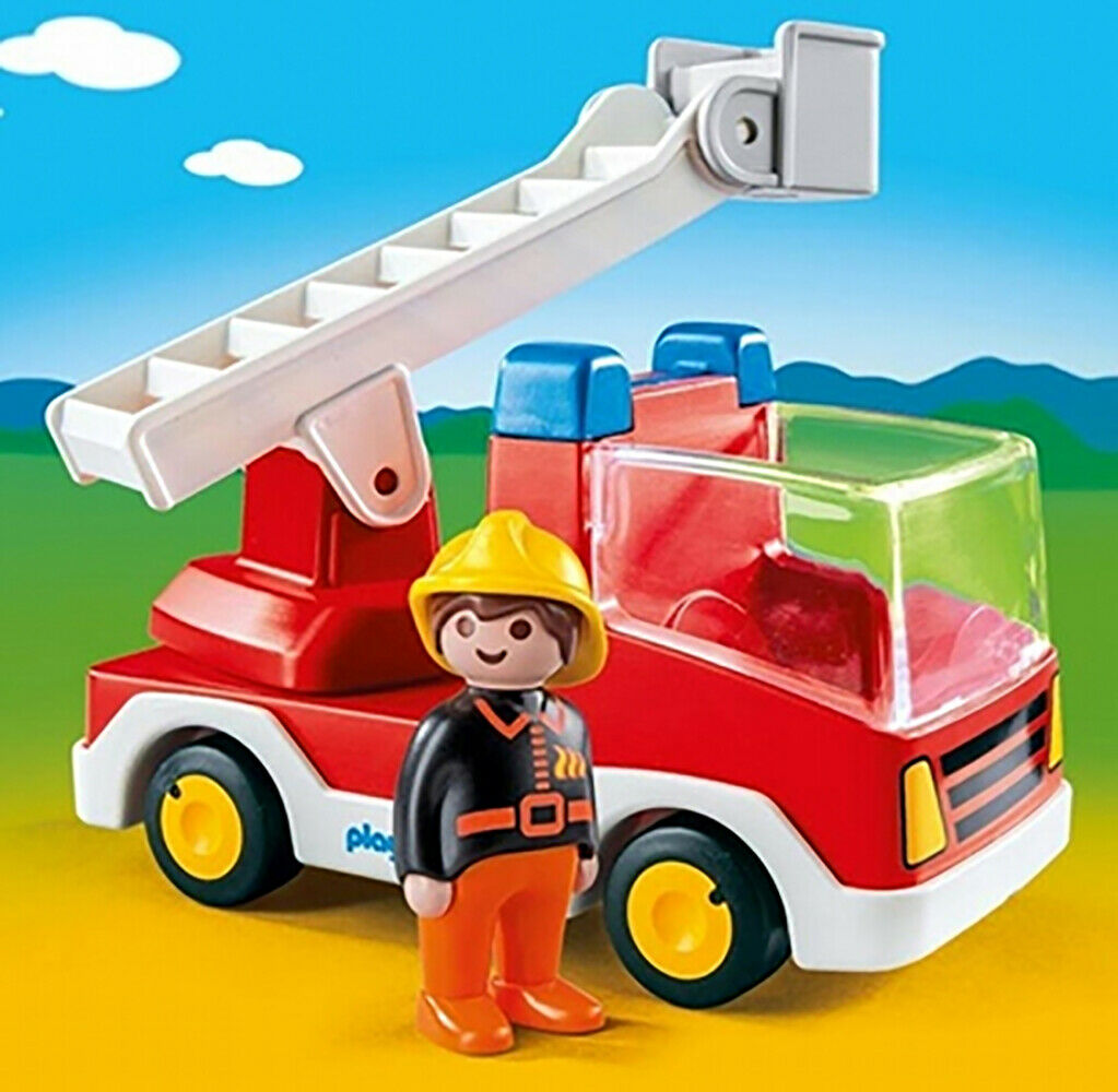 6967 Playmobil Ladder Unit Fire Truck playmobil 1.2.3 Suitable for ages 1.5 year