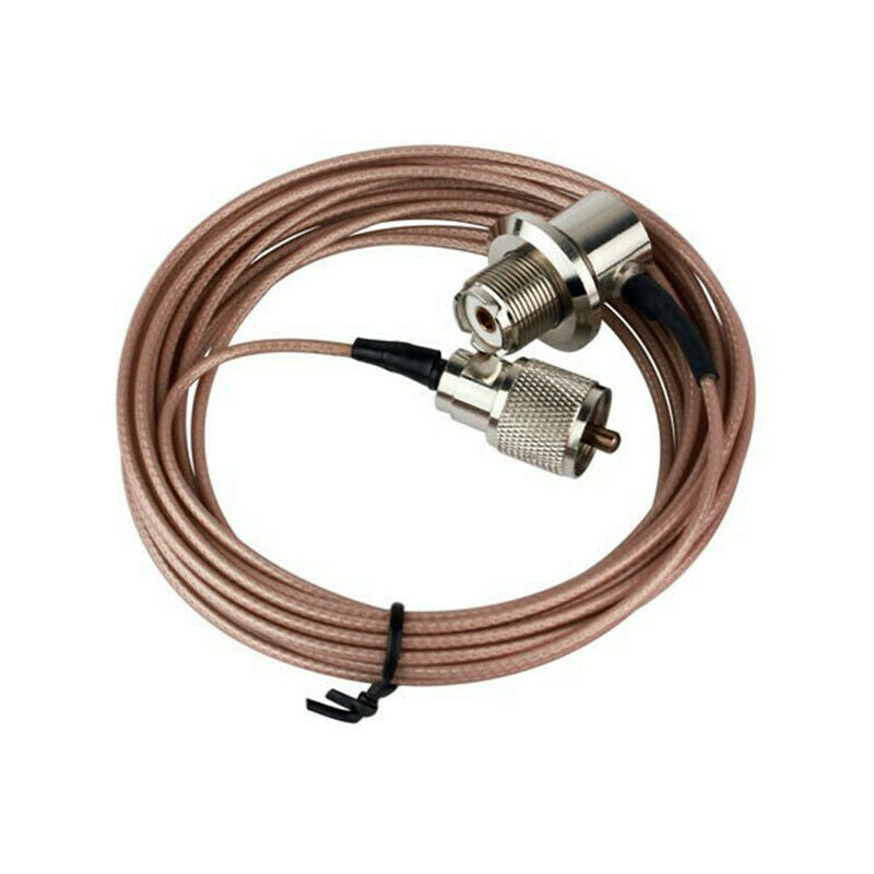 Coaxial Cable PL-259 Male to Female for YAESU Walkie Talkie Mobile Radio Antenna