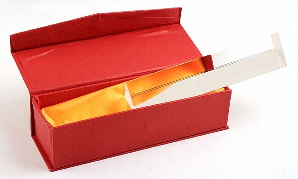 2" Optical Glass Triple Triangular Prism Physics Teaching Light Spectrum 5cm