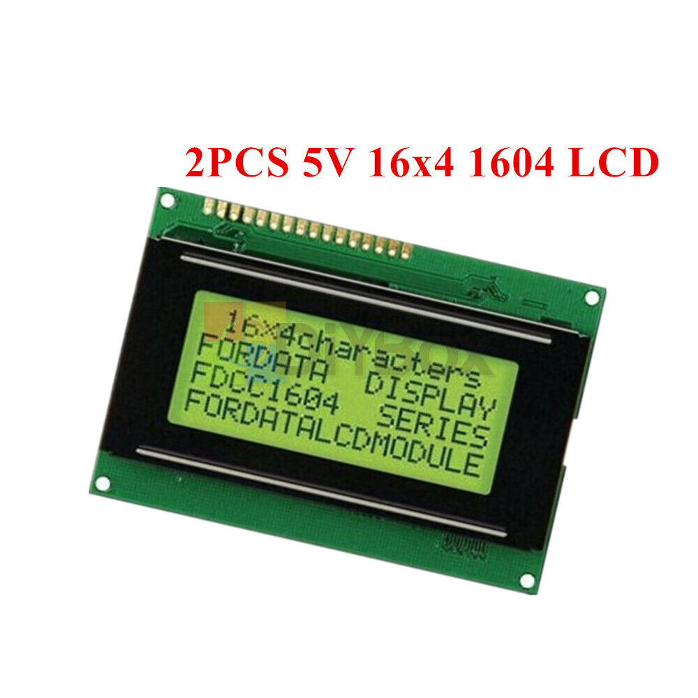 5V LCD 16x4 1604 Character LCD Display Module LCM Yellow Blacklight NEW