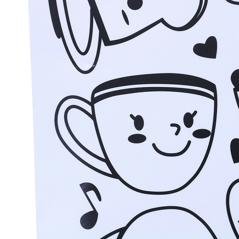Fridge Coffee Stickers Removable Wall Stickers Room Wall Kitchen Stick .l8