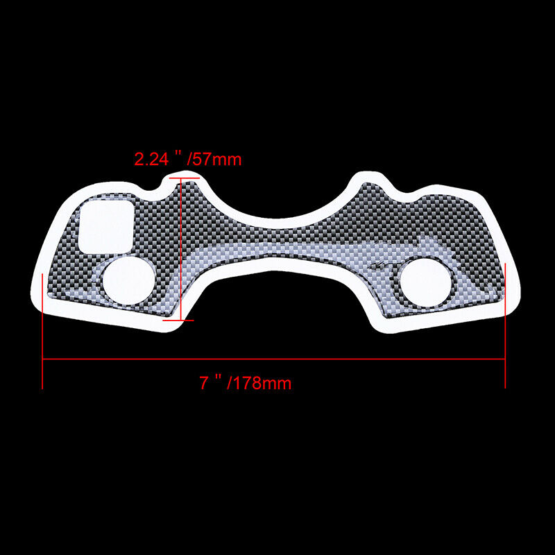 FitÂ Suzuki GSXR 1300 2008-2012 Handle Yoke Cover Gel Protector Pad Carbon Fiber