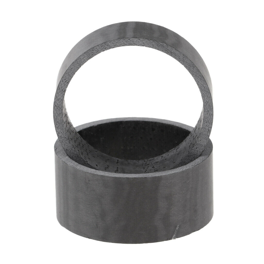 5Pcs/Set Carbon Fiber Bicycle Spacers 5/10/15mm Ultralight Headset Head Part