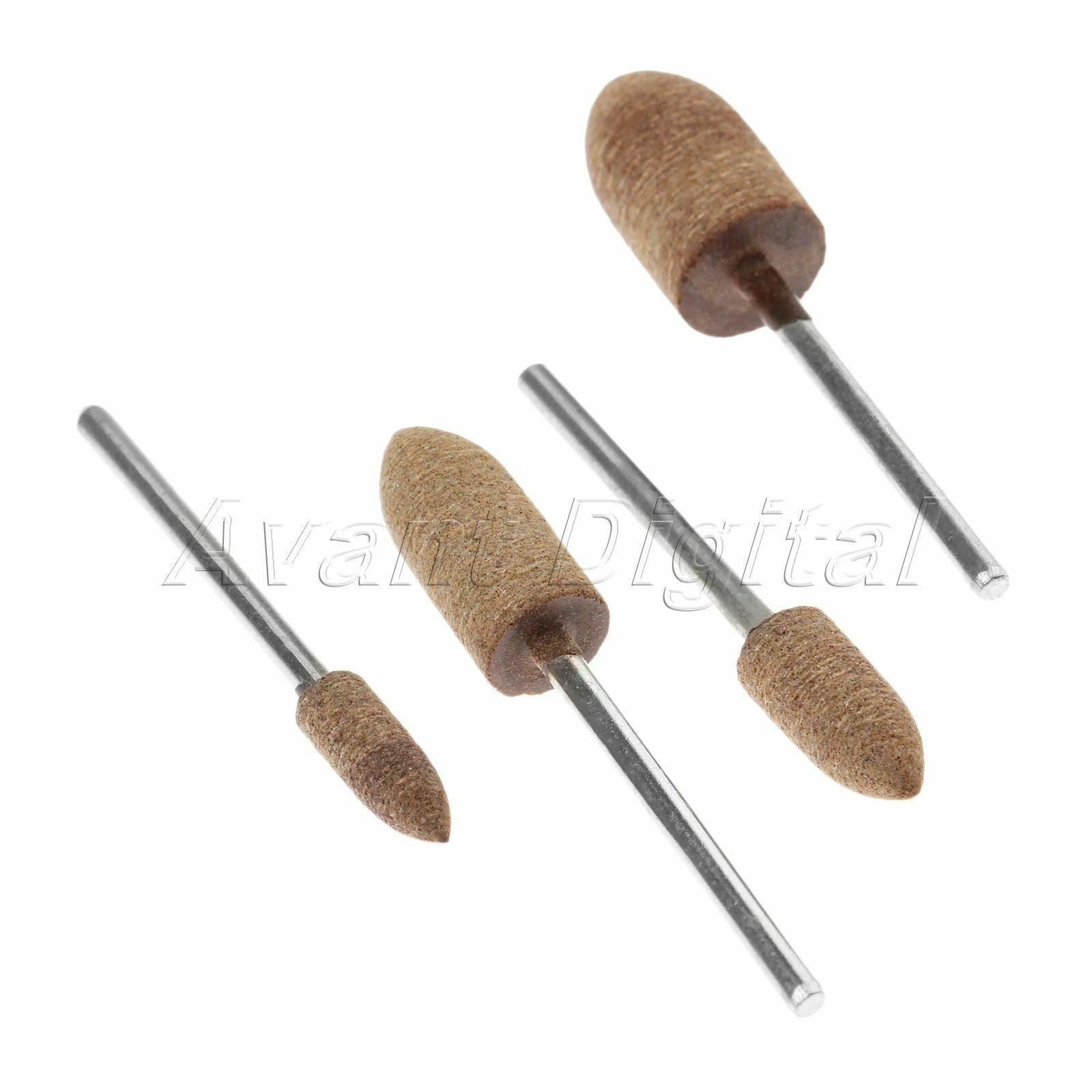 4Pcs Bullet Type Rotary Tools 5/6/8/10mm Leather Polishing Brush 2.35mm Shank