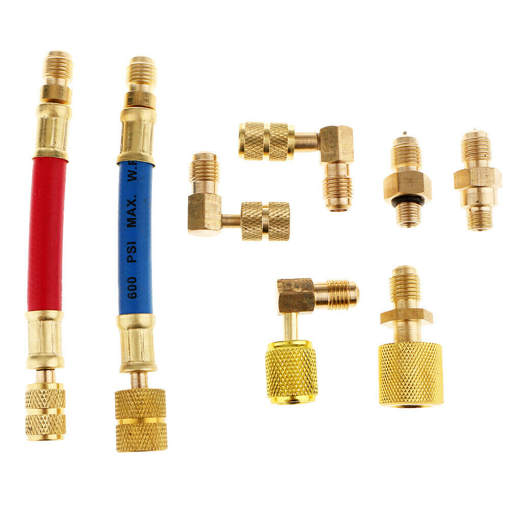 16x Car Air Conditioning Refrigeration R134A R12 Hose Adapter Connector