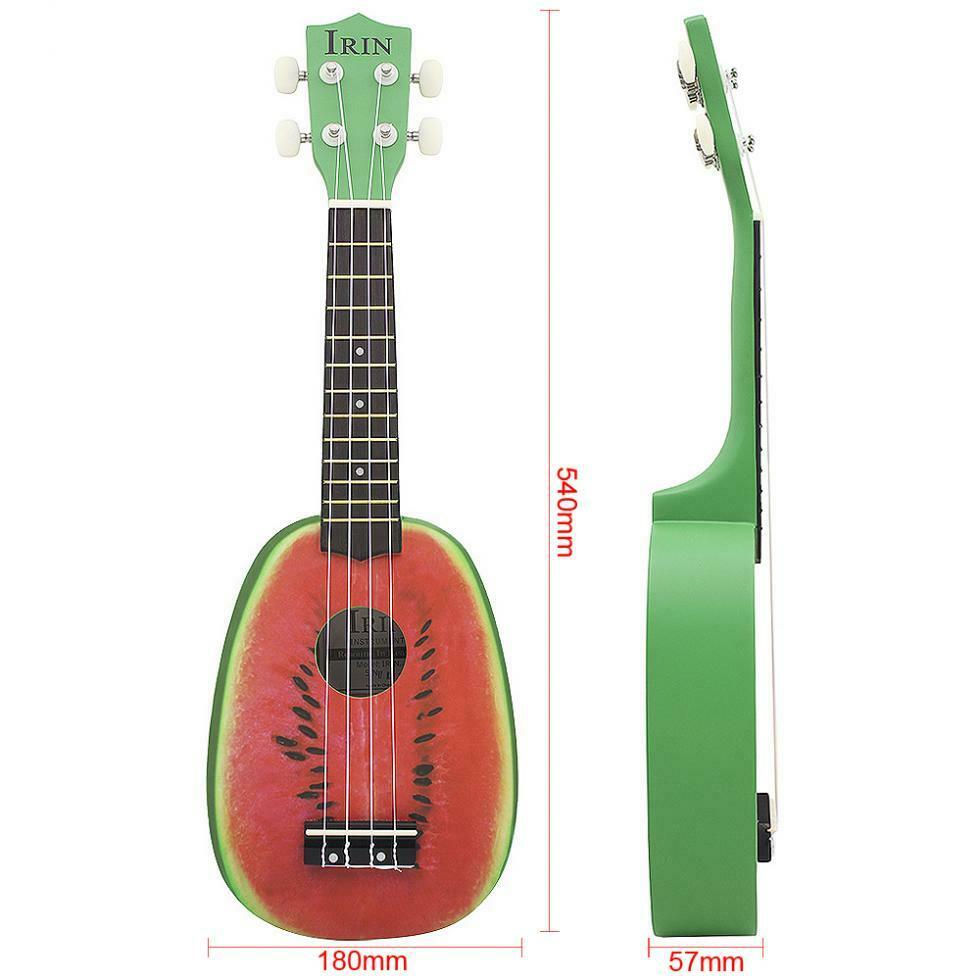 21'' Soprano Pineapple Ukulele 12Fret 4Strings Watermelon Hawaii Guitar Beginner