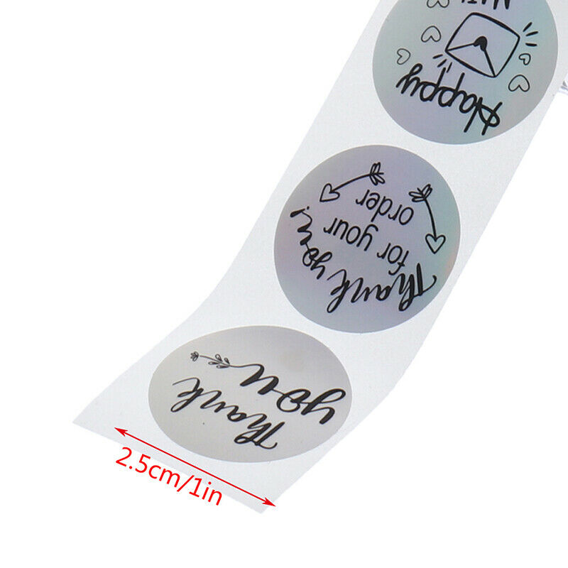 500pcs Thank You for Supporting My Small Business Stickers Bronzing Seal .l8
