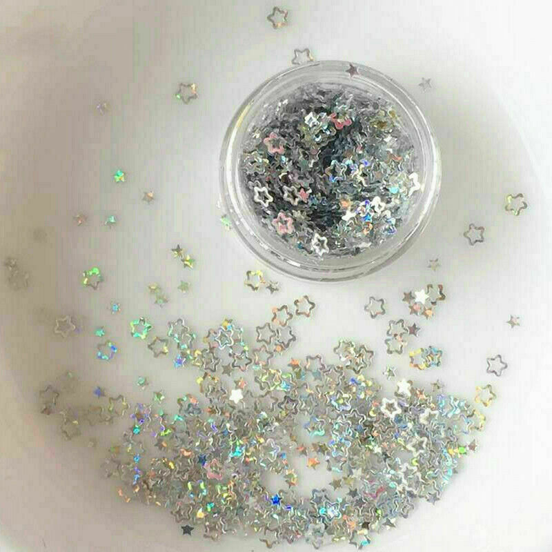 5pcs Glitter Holographic Nail Face Body Art Sequin for Party Masquerade New NR9
