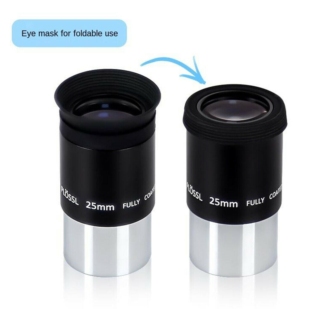 Telescope Eyepieces 1.25in Plossl Eyepiece 25mm Lens for Astronomy Photography