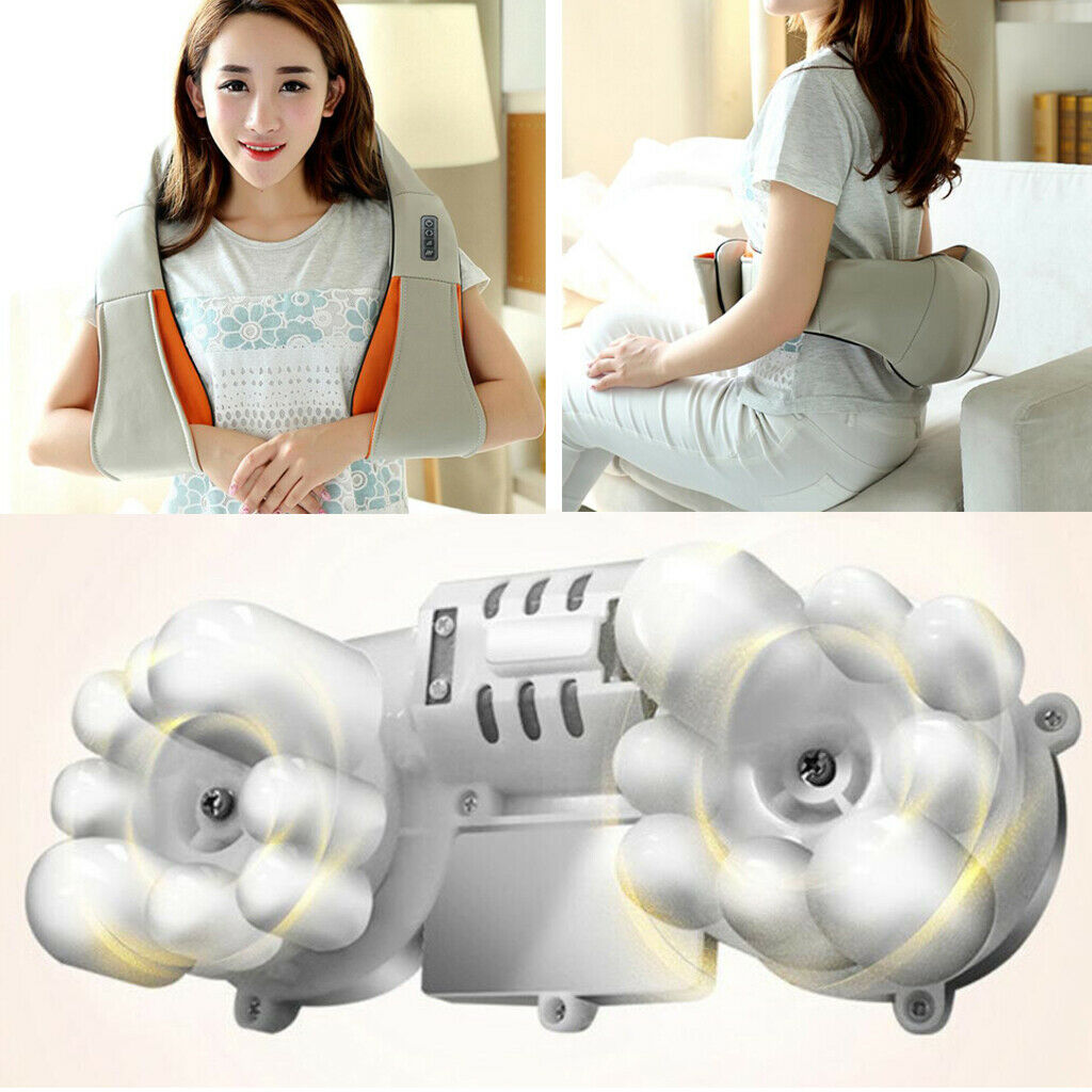 Massagers for Neck Back and Shoulder with Heat Deep Tissue 4D Kneading EU