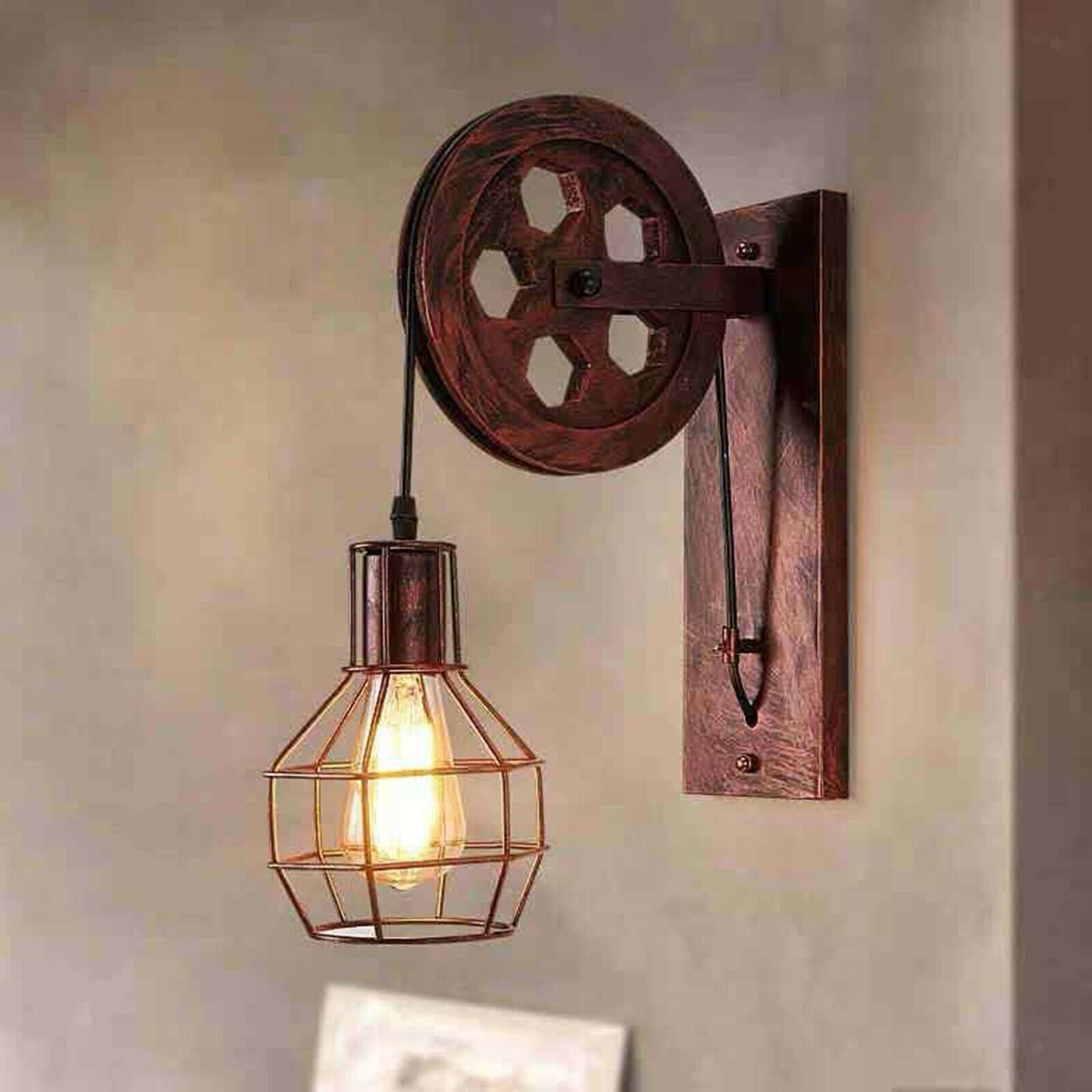 Wall Lamp Fixture Sconce Kitchen Lighting Light Study Corridor Red