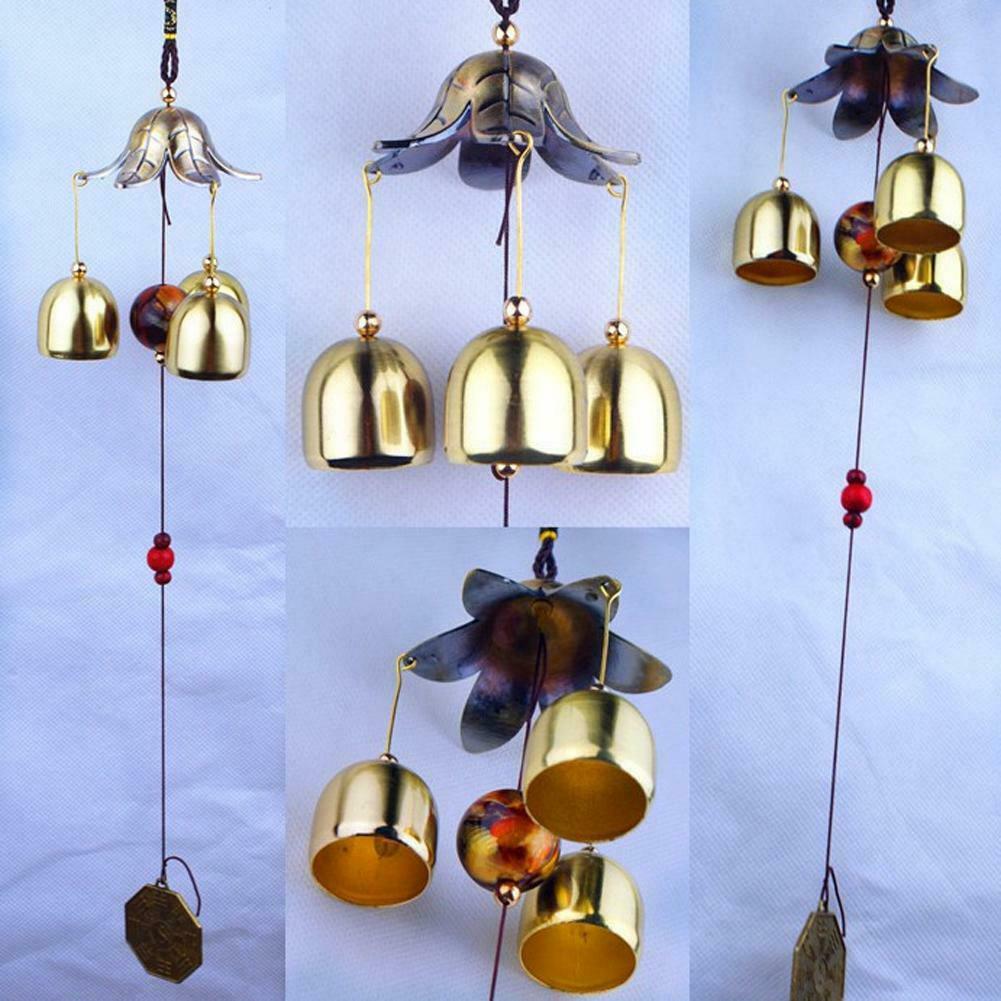 Outdoor Wind Chimes Living Yard Garden Tube Bell Hanging Ornaments (3 Bells @