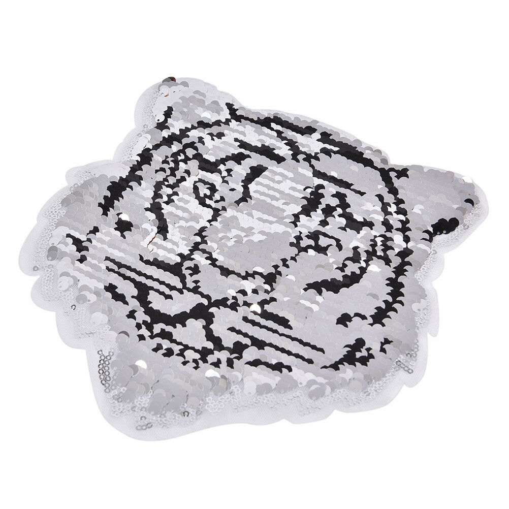 tiger reversible change color sequins sew on patches for clothes diy craf.l8