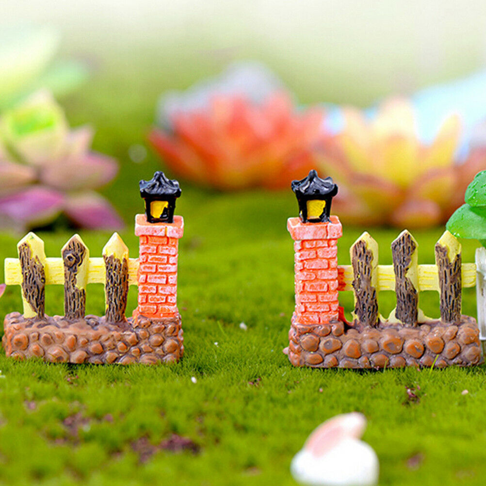 Fence gate Miniatures For Fairy Garden Gnomes Moss Terrariums Decoratio.l8